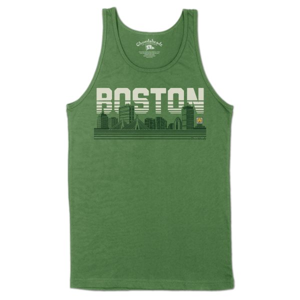 Boston Lined Cityscape Men s Tank Top For Discount