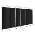 6.2Ft Folding 6-Panel Room Divider for Home Office Living Room-Black Online Sale