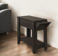 23  Brown Wood End Table With Shelf For Sale