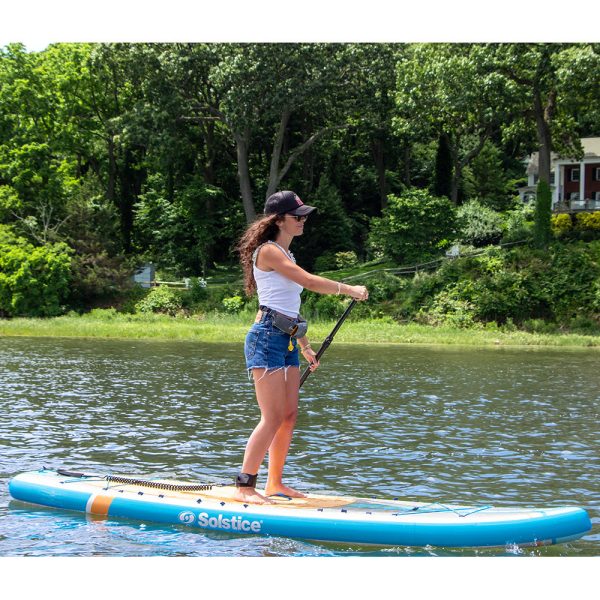 Solstice Watersports 10 6  Rambler Inflatable Stand-Up Paddleboard Kayak 2-In-1 Kit w Seat  Convertible Paddle - Orange [36201] Supply