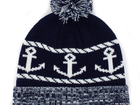 Anchor Down Old Port Knit Beanie Discount