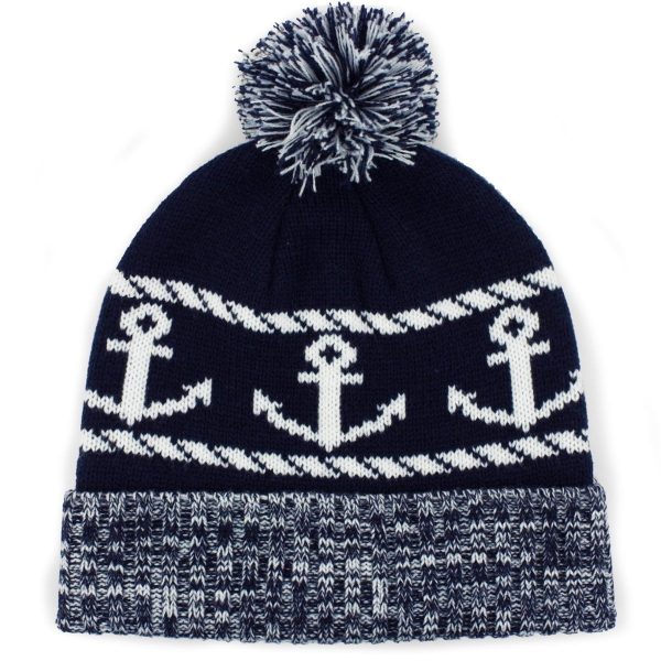 Anchor Down Old Port Knit Beanie Discount