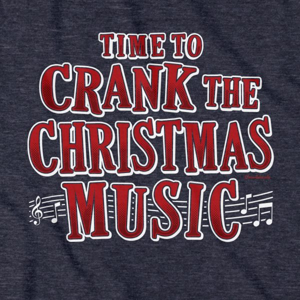 Crank The Christmas Music Hoodie Hot on Sale