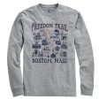 Boston Freedom Trail Sites T-Shirt Hot on Sale