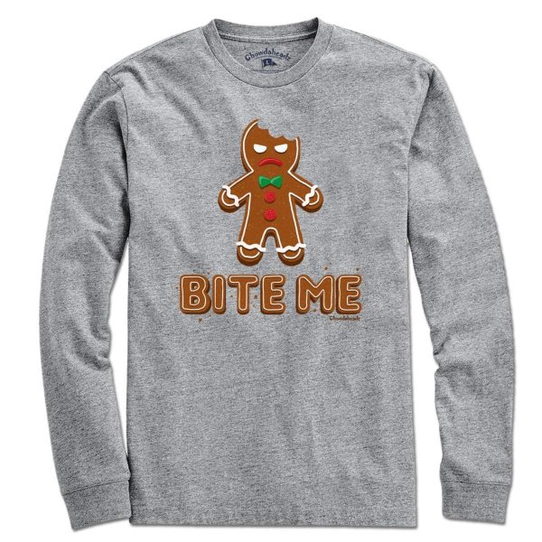 Bite Me Gingerbread Man T-Shirt Online