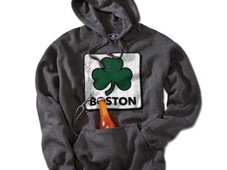 Vintage Shamrock Sign Tailgater Hoodie Online now