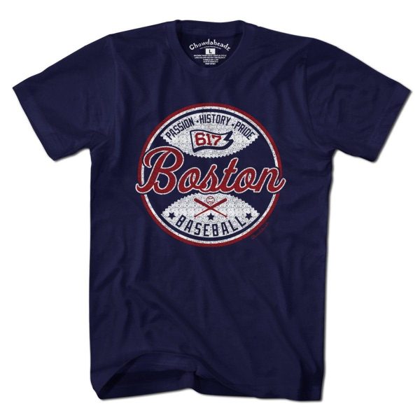 Boston Baseball Passion History Pride T-Shirt For Cheap