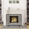 38 x 31 Inch Single Panel Fireplace Screen-Black Online Hot Sale