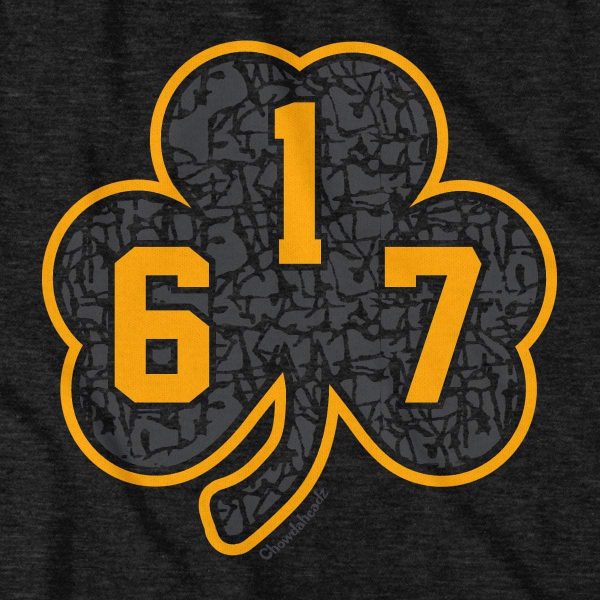 617 Black & Gold Street Shamrock T-Shirt Online Hot Sale