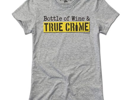 Bottle Of Wine & True Crime T-Shirt Fashion