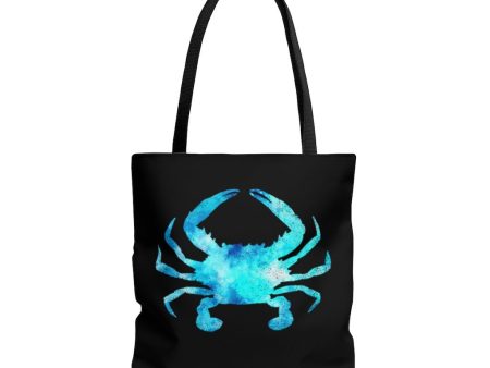 Blue Crab Watercolor Tote Bag Hot on Sale