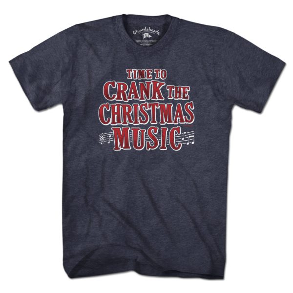 Crank The Christmas Music T-Shirt on Sale