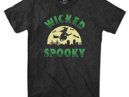 Wicked Spooky Witch Skyline T-Shirt Online now