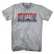 Boston Lined Cityscape T-Shirt Online now