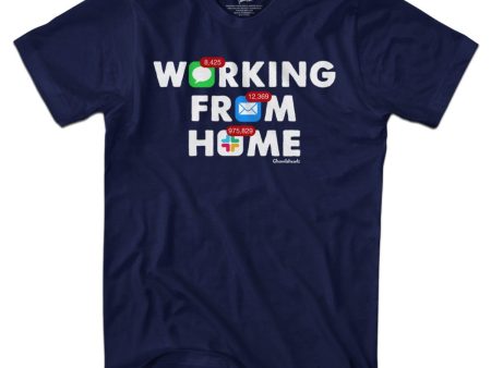 Working From Home Notifications T-Shirt Cheap