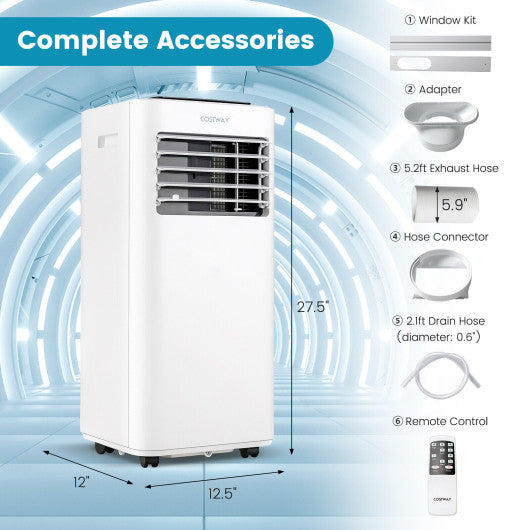 10000 BTU Portable Air Conditioner with Sleep Mode-White Sale