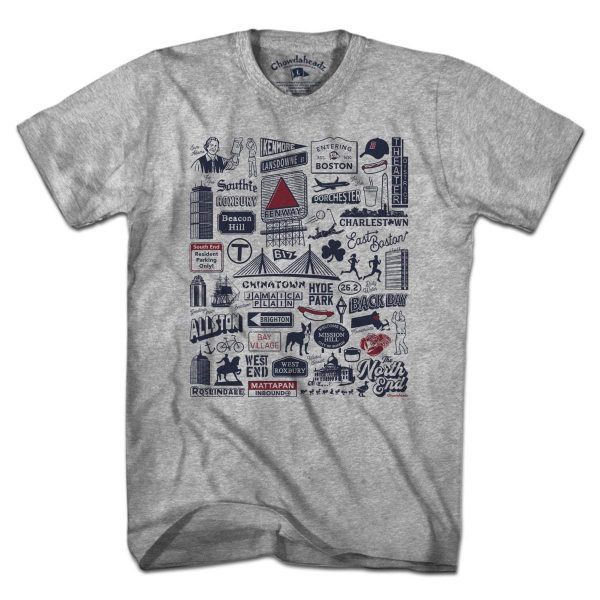 Boston Tourist Attraction T-Shirt Fashion