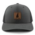 Live Free New Hampshire Leather Patch Classic Snapback Trucker Online Hot Sale