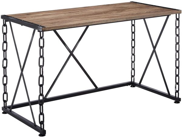 48  Brown and Black Computer Desk Hot on Sale