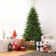 6 7 FT Artificial Christmas Tree with Pine Cones and Adjustable Brightness-6 ft Supply