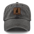 Live Free New Hampshire Leather Patch Washed Dad Hat on Sale