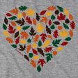 Fall Leaves Heart T-Shirt For Cheap