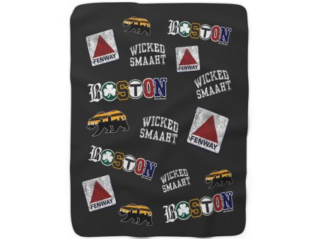 All Boston Sherpa Fleece Blanket For Cheap