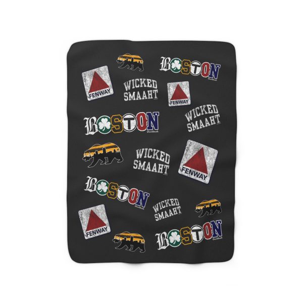 All Boston Sherpa Fleece Blanket For Cheap