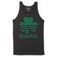 Boston Retro Shamrock Green Line Men s Tank Top Fashion