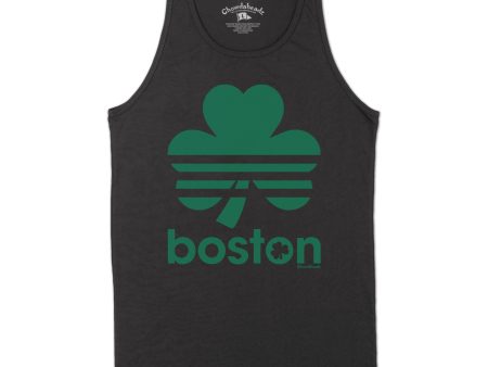 Boston Retro Shamrock Green Line Men s Tank Top Fashion