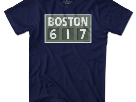 Boston 617 Scoreboard T-Shirt Sale