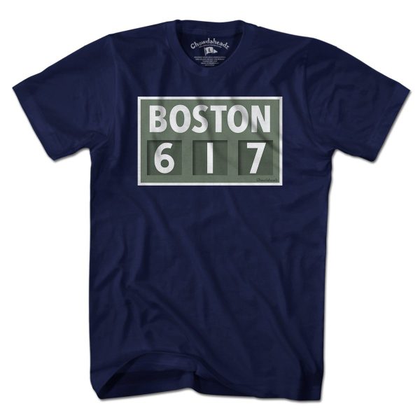 Boston 617 Scoreboard T-Shirt Sale