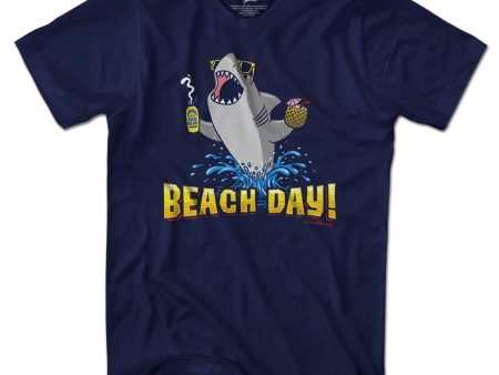 Beach Day Shark T-Shirt Hot on Sale