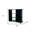 35  Black Open Shelving TV Stand For Discount