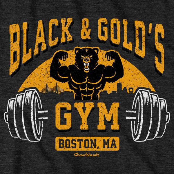 Black & Gold s Gym T-Shirt Sale