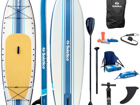 Soltice Watersports 10 6  Rambler Inflatable Stand-Up Paddleboard Kayak 2-In-1 Kit w Seat  Convertible Paddle - Blue [36200] Online now