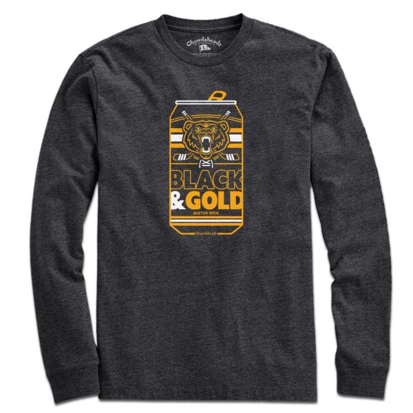 Black & Gold Boston Brew Can T-Shirt Online now