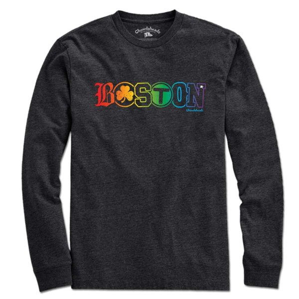 Boston Townie Pride Rainbow T-Shirt Discount