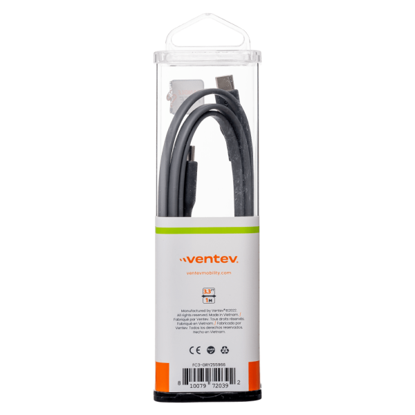 Ventev Chargesync Flat USB C to USB C Cable 3.3ft by Ventev For Sale