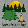 Breakfast in Bed Camping T-Shirt For Cheap