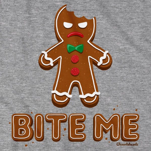 Bite Me Gingerbread Man T-Shirt Online