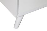 50  White Solid Wood Cabinet Enclosed Storage TV Stand Discount