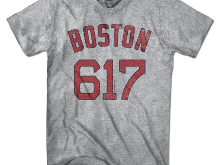 Boston 617 Baseball T-Shirt For Discount