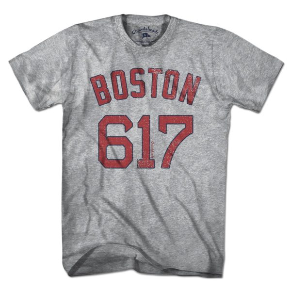 Boston 617 Baseball T-Shirt For Discount