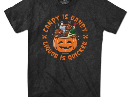 Candy Is Dandy Liquor Is Quicker Halloween T-Shirt For Discount