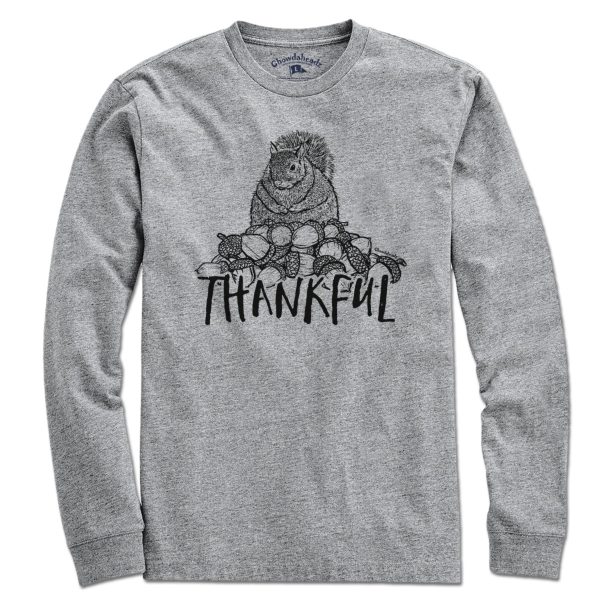 Thankful Squirrel T-Shirt Online Hot Sale