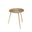 17  Gold Metal Round End Table Supply