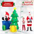 7 Feet Lighted Santa Claus and Christmas Tree with Gift Boxes Online Hot Sale