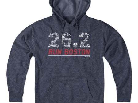 26.2 Run Boston Race Icons Hoodie Online