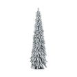 4 5 6 Feet Pre-Lit Artificial Christmas Tree Snow-Flocked Slim Pencil Xmas Decor-6 ft on Sale